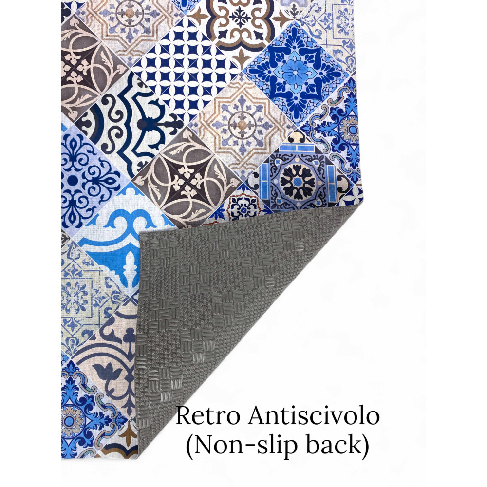 Alfombra de cocina antideslizante estilo mar