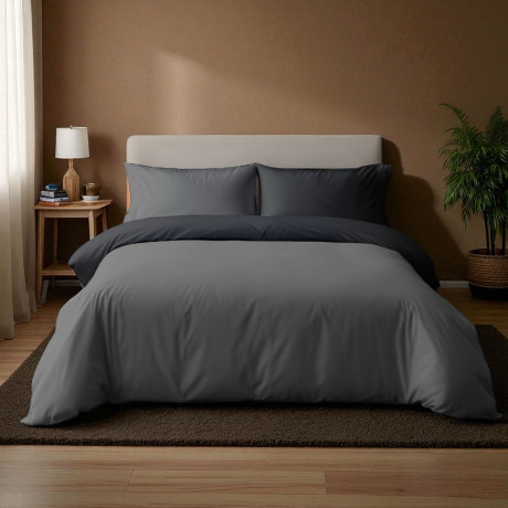 Duotto Duotto 4 Seasons Cover Anthracite and Black - Soft and breathable microfiber, Oeko-Tex 2
