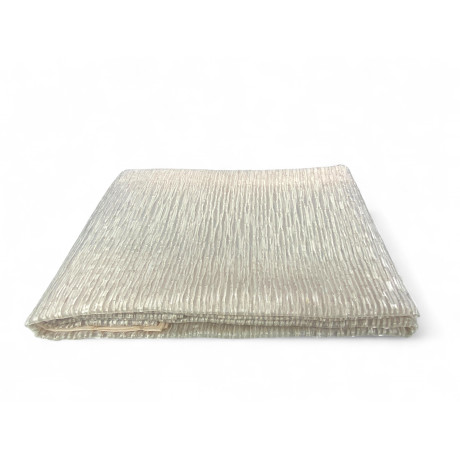 Pair of Oscar Beige glass curtains, modern and semi-transparent design 2