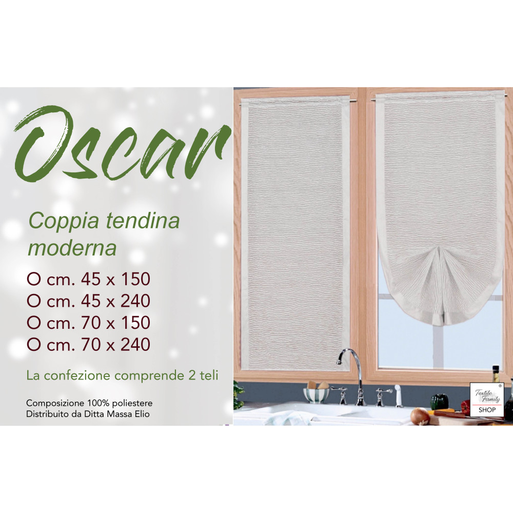 Oscar Grey glass curtain mounted on window, elegant and modern look