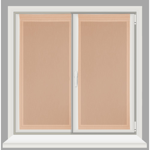Par de cortinas de cristal SIMPLY Salmon – Poliéster Bouclè semitransparente