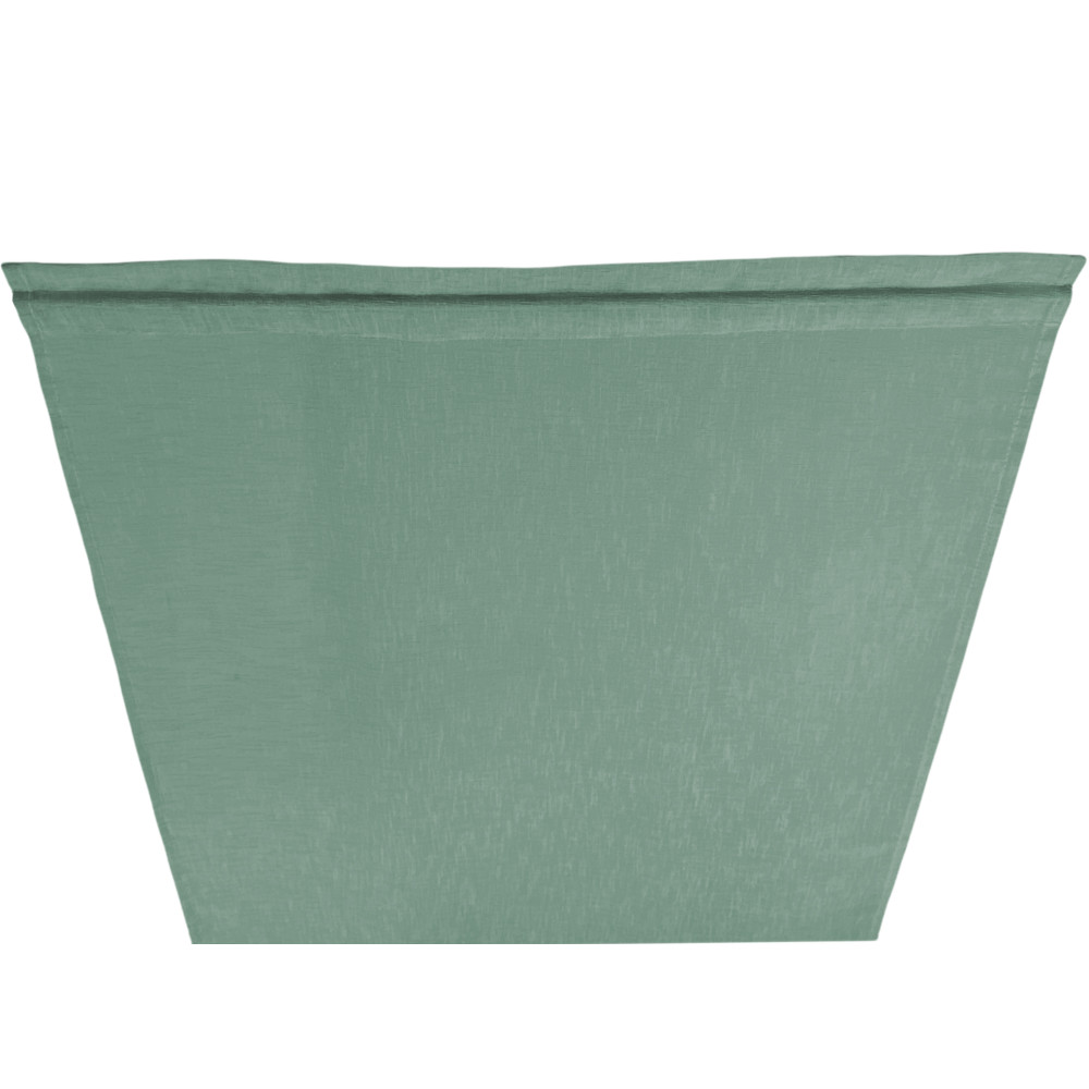 Tendine moderne SIMPLY Verde con rifinitura orlino tunnel e orlo semplice