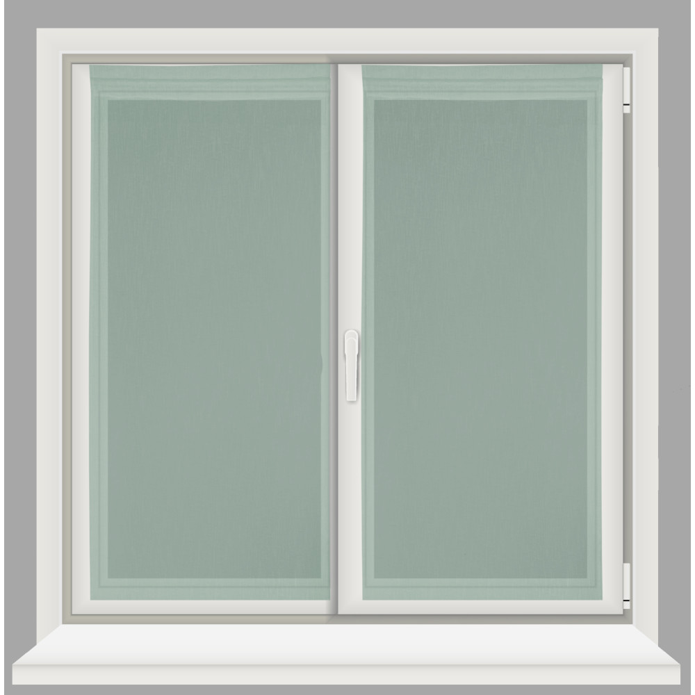 Paar SIMPLY Green Glasvorhänge – halbtransparentes Bouclé Polyester