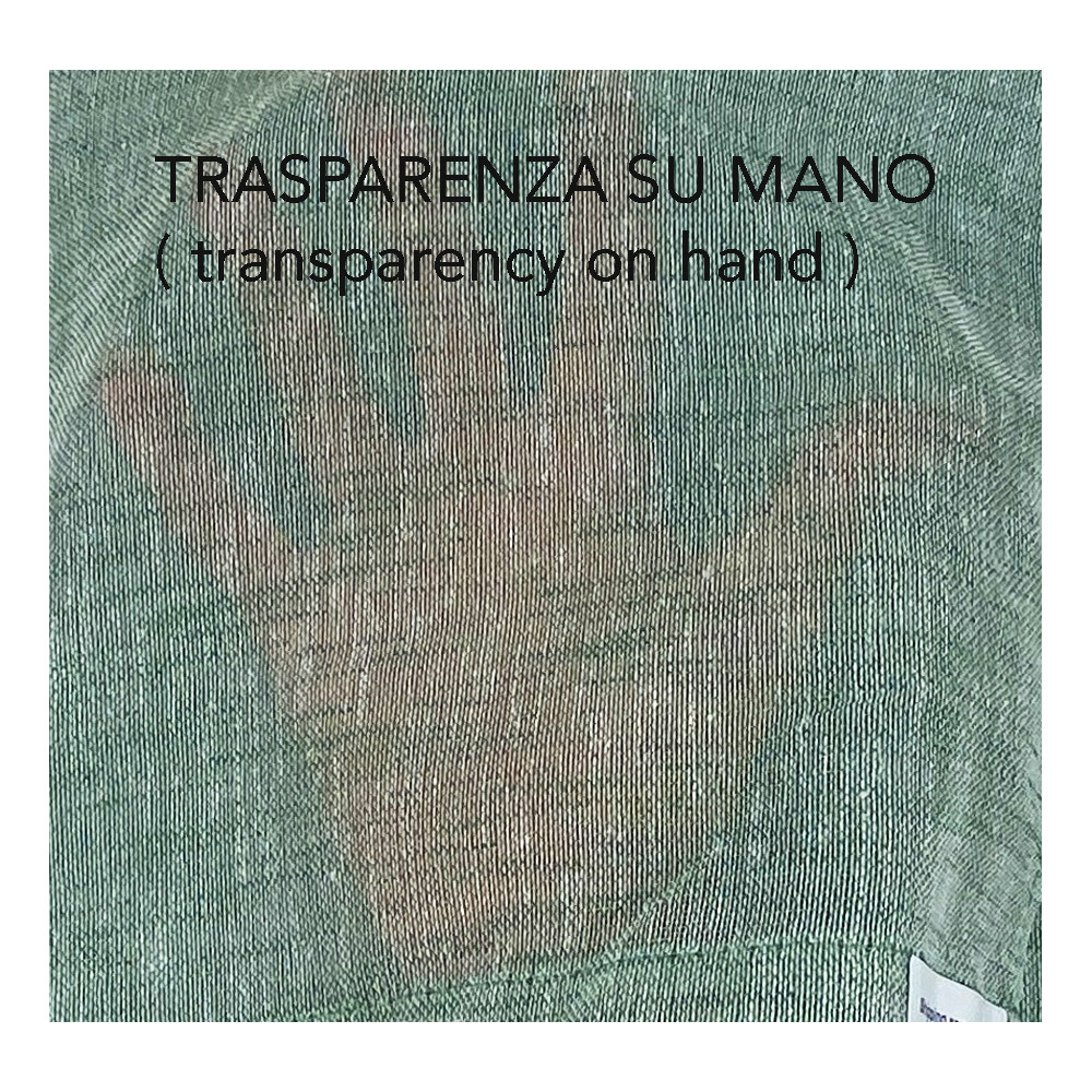 Coppia Tendine Vetro SIMPLY Verde – Poliestere Bouclè Semitrasparente