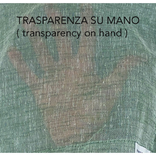 Par de cortinas de vidrio verde SIMPLY – Poliéster Bouclé semitransparente