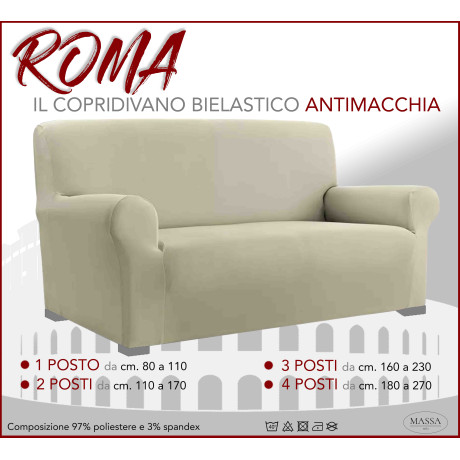 Housse de canapé extensible beige 2