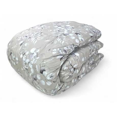 Couette double d’hiver Stream 500 gr - Couette beige à motifs floraux 80 % plumes 20 % couette 2