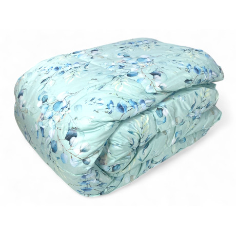 Stream 500 gr Winter Doppelbettdecke mit grünem Blumenmuster 80% Feder 20% Bettdecke 2