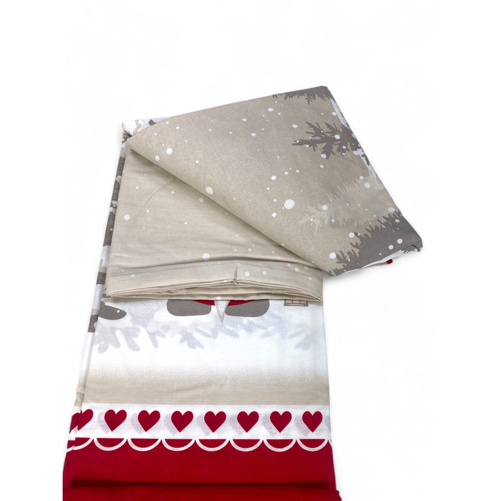Winter bed set - Tyrolean red duvet cover with matching pillowcases