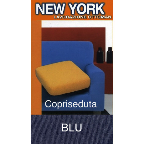 Housse de siège de canapé extensible bleue - New York, fabriquée en Italie