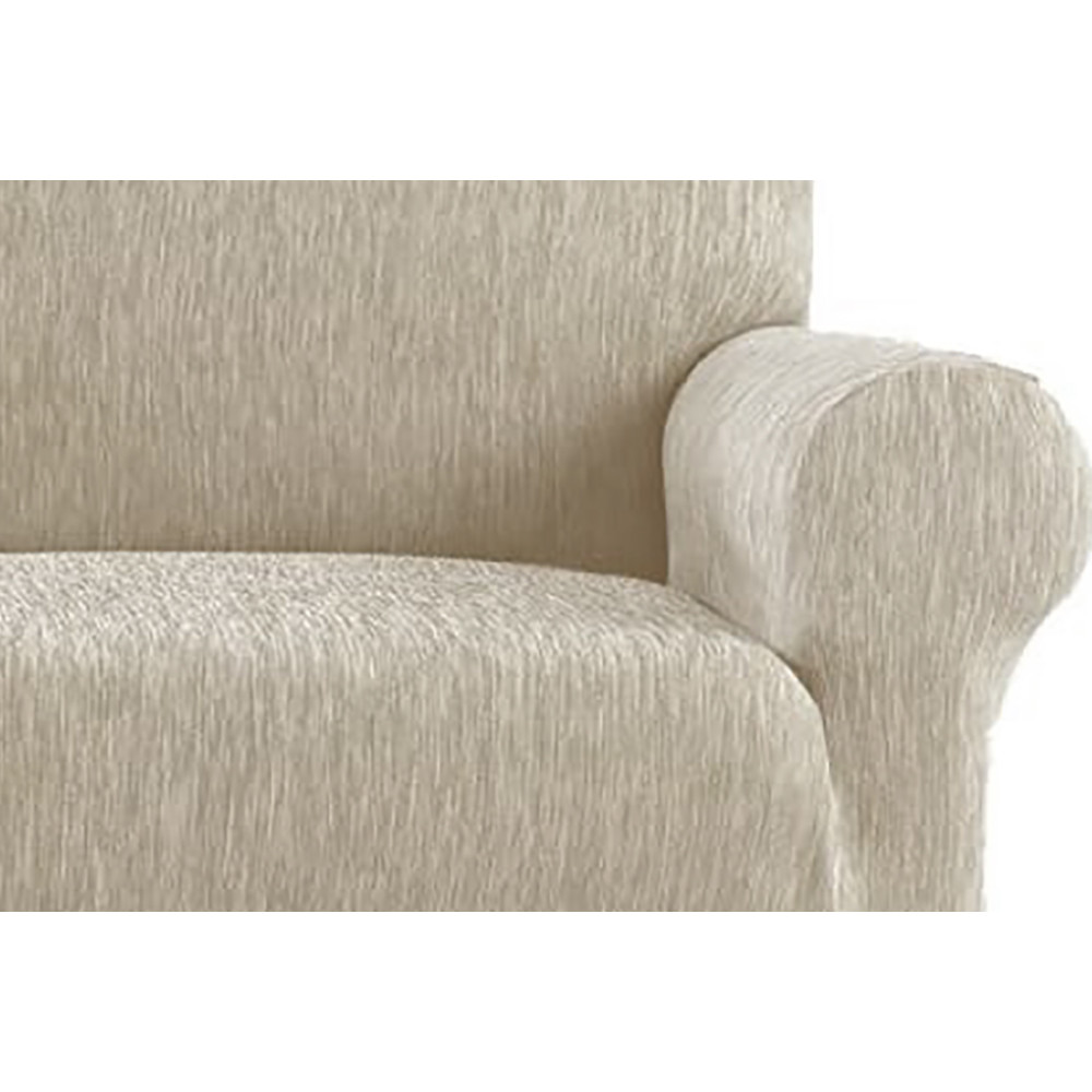 Funda de asiento de sofá Melange Stretch de avellana - Nueva York, hecha en Italia