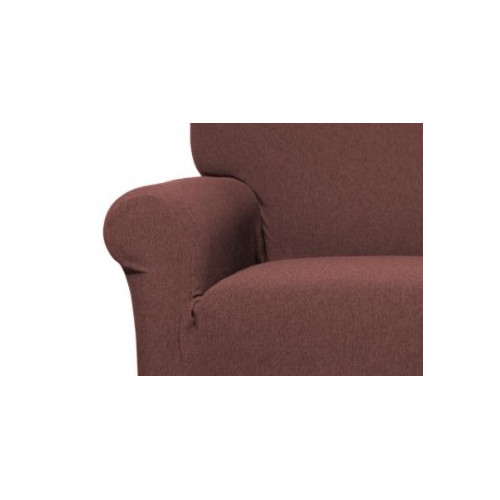 Funda de asiento de sofá de chocolate elástico - Nueva York, hecha en Italia