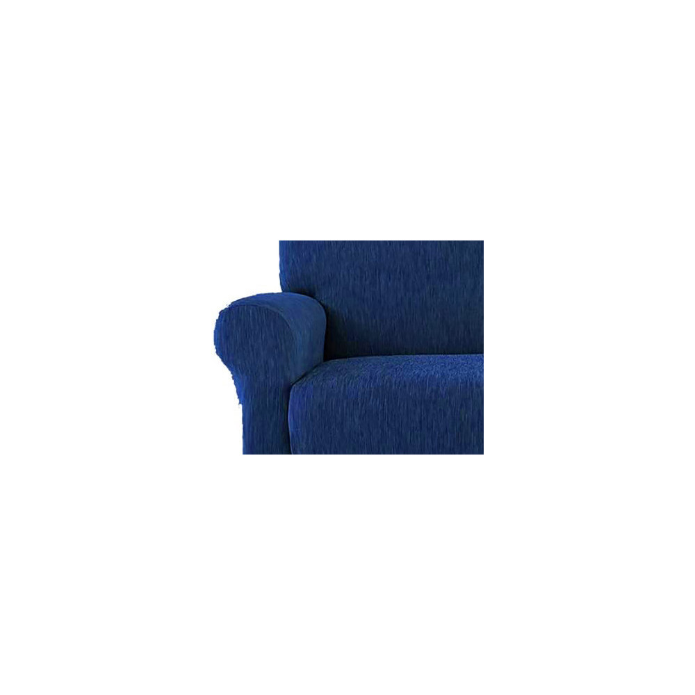 Funda de asiento de sofá elástica azul - New York Fashion Antipilling Made in Italy