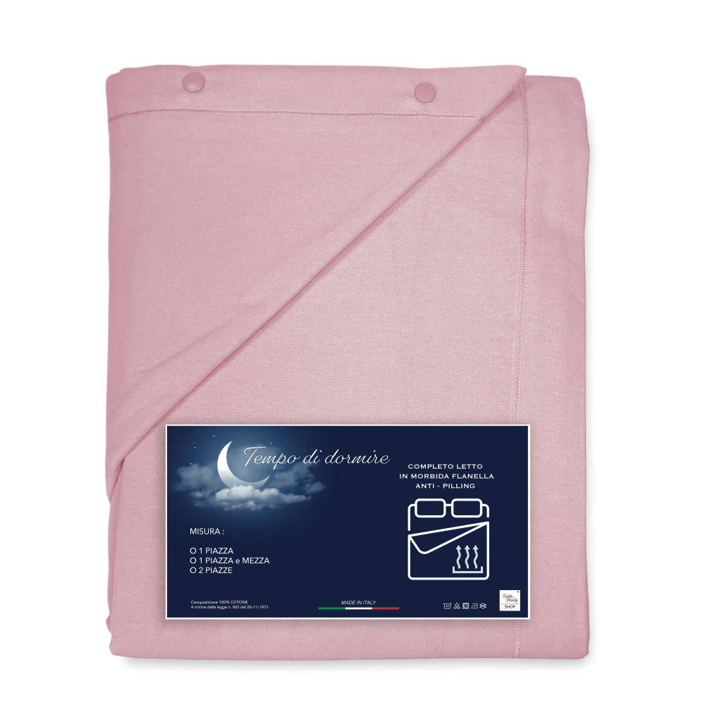 Pink winter sheets made of fleece flannel – ideal for a comfortable sleep