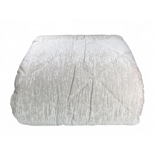 Kot Beige Bubbles Quilt - Winter-Tagesdecke aus Baumwolle Made in Italy