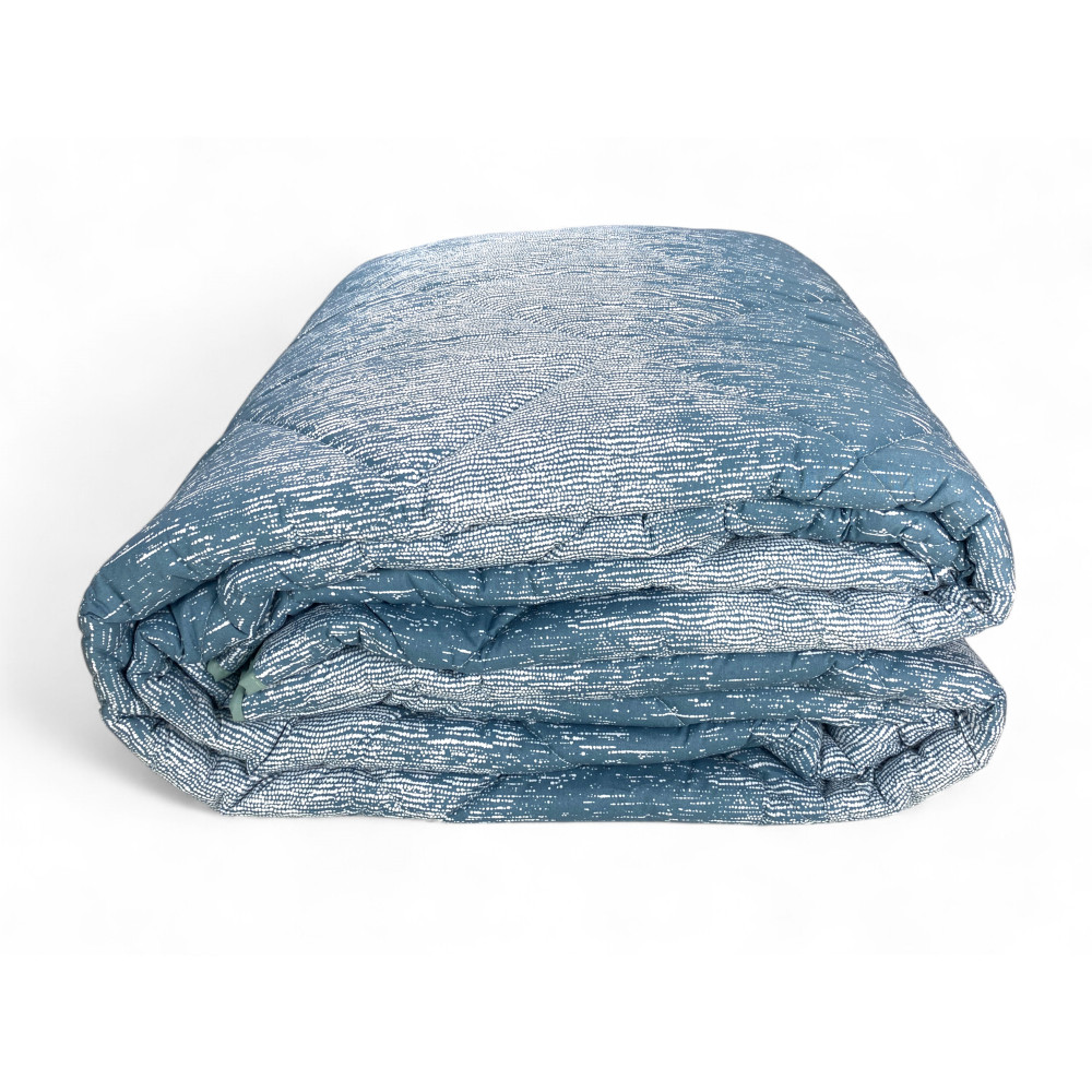 Kot Bollicine Teal Bedspread - Ideal for double, queen-size and single beds.