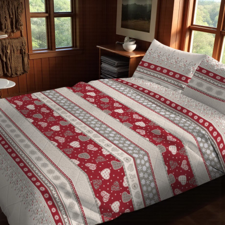 Kot Corvara Tyrolean Duvet - Couvre-lit en pur coton au design tyrolien traditionnel. 2