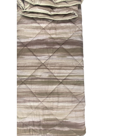 Kot Beige Brushed Quilt - Couvre-lit en pur coton avec motif de coup de pinceau. 2