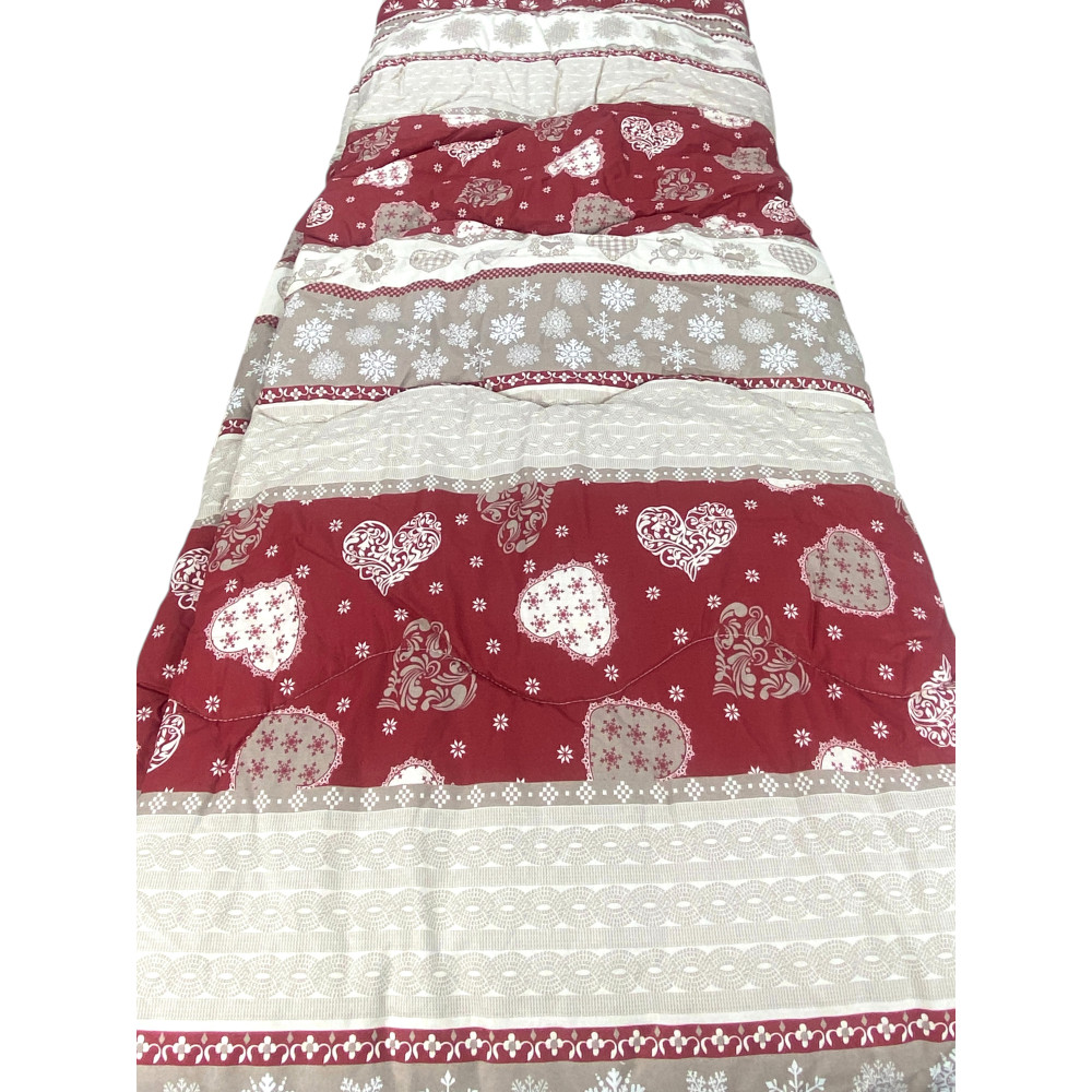Kot Corvara Tyrolean Quilt - Tyrolean motif quilting detail for a refined design.
