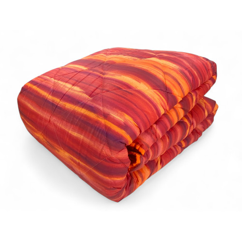 Colcha Kot cepillada burdeos - Colcha de invierno 100% algodón - Made in Italy
