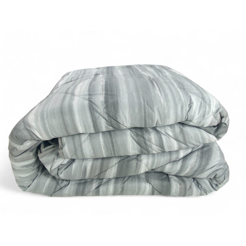 Couvre-lit en Kot brossé gris - Idéal pour les lits doubles, queen-size et simples.