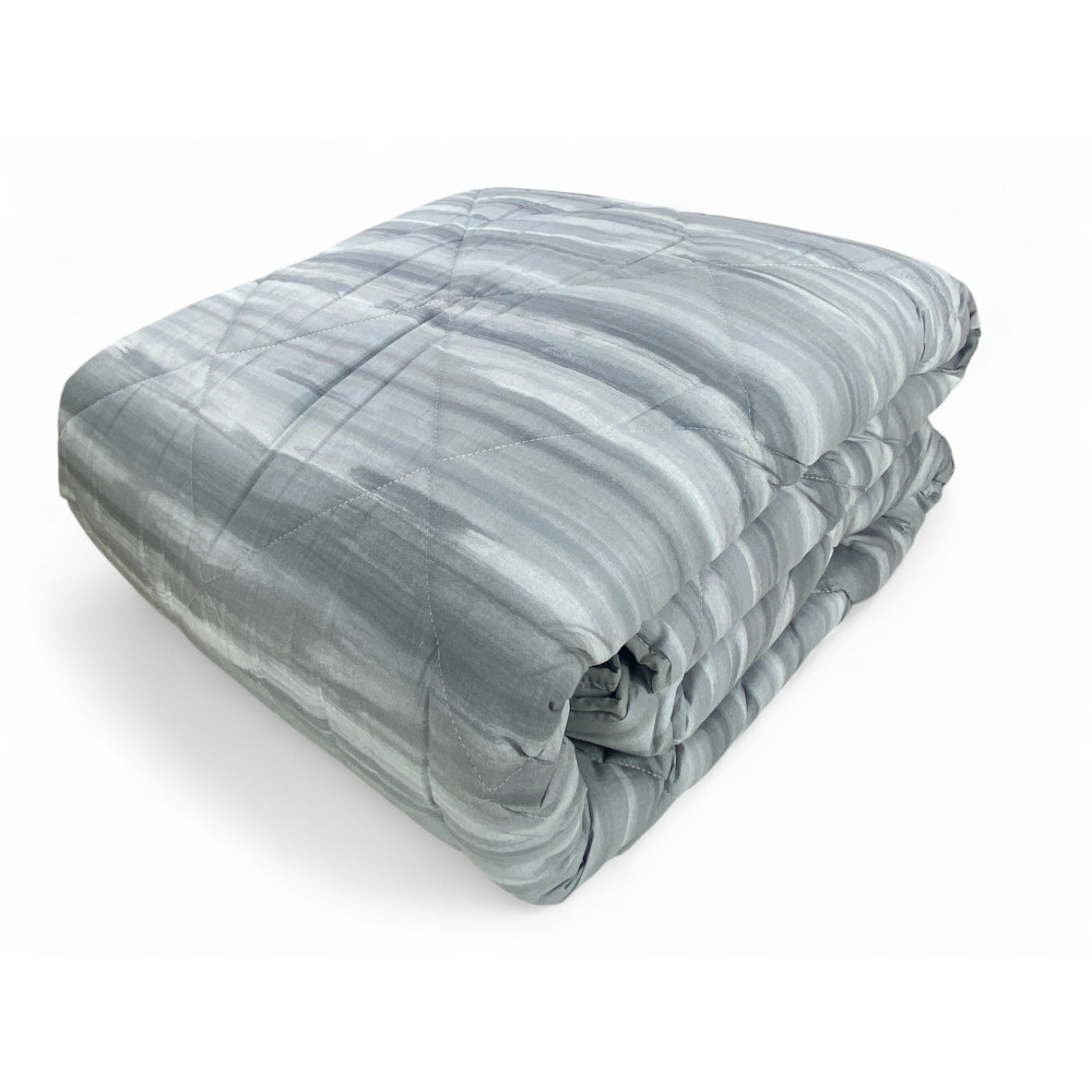 Trapunta Kot Pennellato Grigio - Copriletto Invernale Cotone Made in Italy
