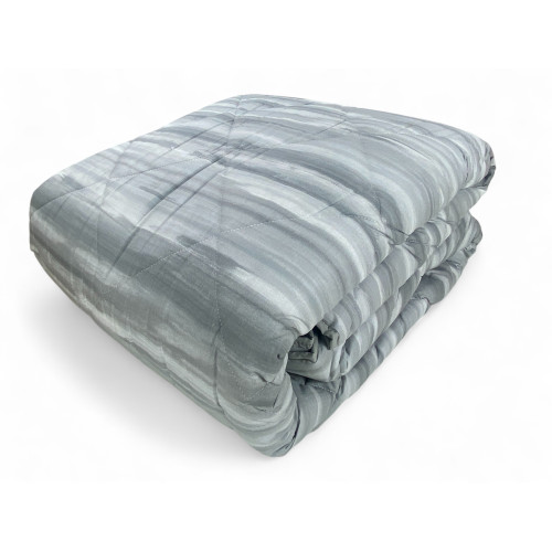 Colcha Kot gris cepillada - Colcha de invierno de algodón fabricada en Italia