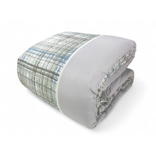 Trapunta invernale stile tirolese - Piumone beige caldo Made in Italy in microfibra anallergica