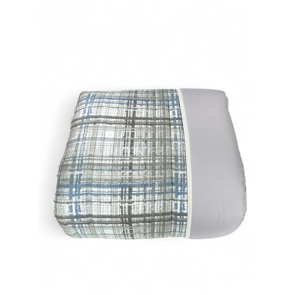 Trapunta texture beige piegata - Piumone per letto singolo, una piazza e mezza e matrimoniale