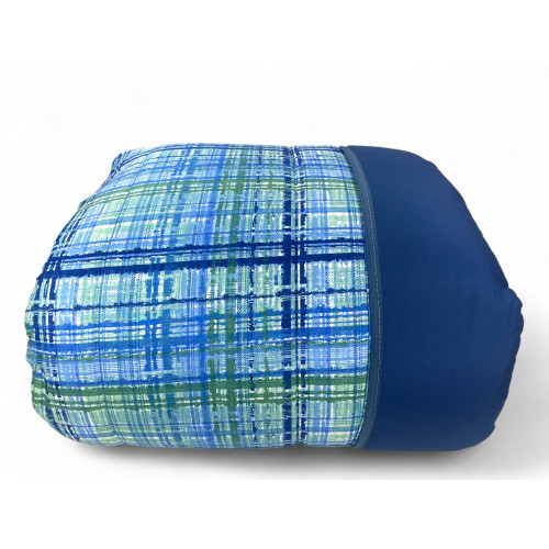 Trapunta texture blu invernale - Imbottitura 300gr e confezione elegante