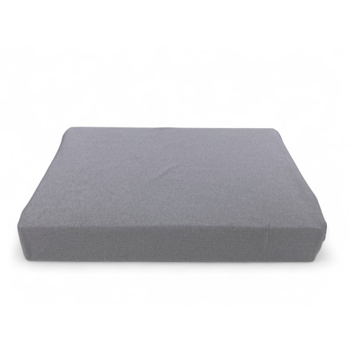 Tissu jersey stretch gris en pur coton naturel