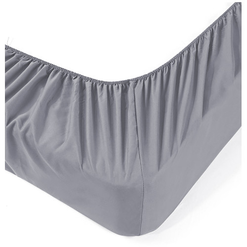 Detail of the corner of the sheet under Adatpo Jersey Grey with 30 cm band