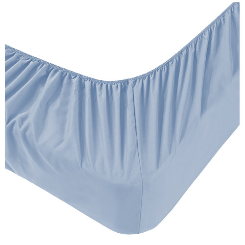 Hellblauer Stretch-Jersey aus reiner natürlicher Baumwolle