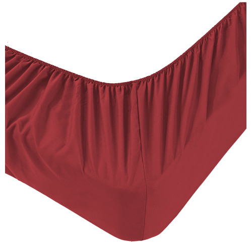 Détail du coin de la feuille sous Adatpo Jersey Bordeaux avec bande de 30 cm