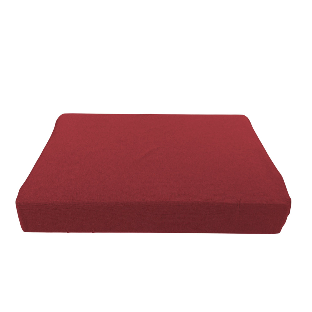 Burgundy stretch jersey fabric in pure natural cotton