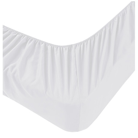 Lenzuolo sotto Adatpo Jersey Bianco in 100% cotone elasticizzato, fascia alta H30 cm 2