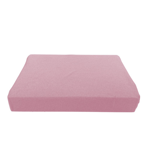 Dettaglio angolo lenzuolo sotto Adatpo Jersey Rosa con fascia 30 cm