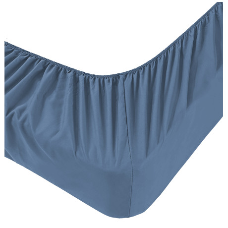 Lenzuolo sotto Adatpo Jersey Blu in 100% cotone elasticizzato, fascia alta H30 cm 2