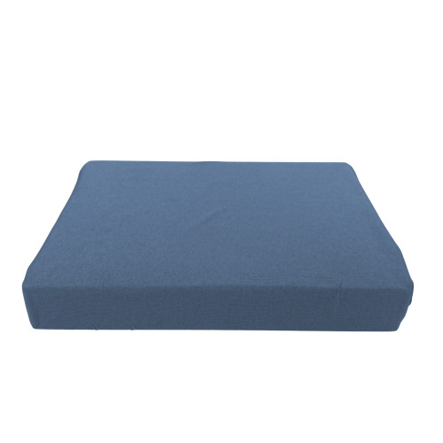 Dettaglio angolo lenzuolo sotto Adatpo Jersey Blu con fascia 30 cm