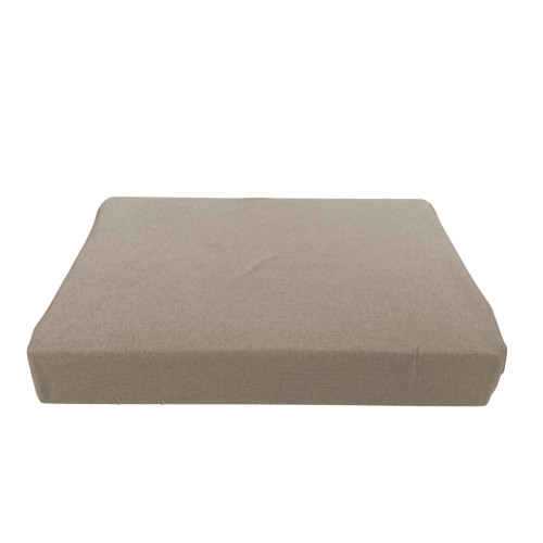 Détail du coin de la feuille sous Adatpo Jersey Taupe avec bande de 30 cm