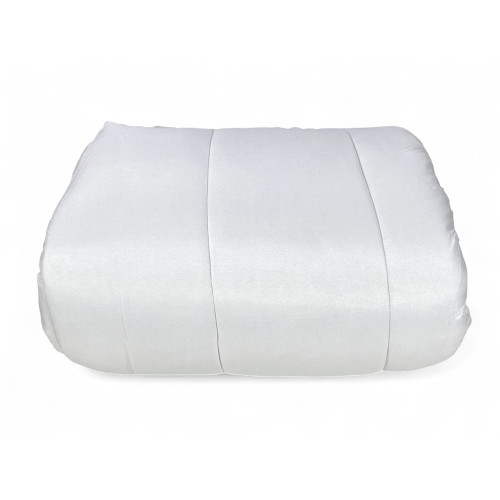 Weiße Winterbett-Daunenjacke 300 gr/qm - Weiche und warme Mikrofaser