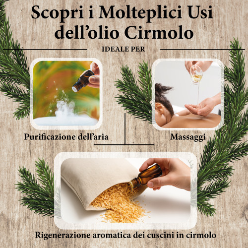 Essence de pin cembro – régénération aromatique des coussins et des copeaux de pin cembro