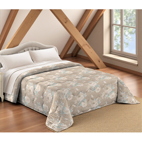 Edredón con lazo de flores Tiffany de Sanderson - Colcha de invierno 300 gr/m² en microfibra aterciopelada - Hecho en Italia 2