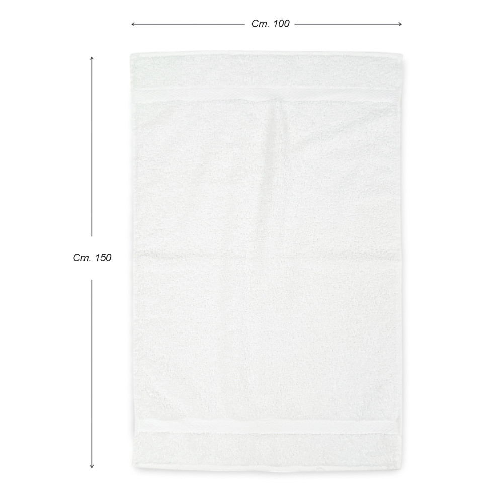 Handtuchset aus 100% Made in Italy – verschiedene Größen – weicher und saugfähiger Schwamm, ideal für Hotels und B&B