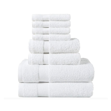 100% Made in Italy Cotton Towel Set – Various Sizes – Soft and Absorbent Sponge, ideal for hotels and b&b