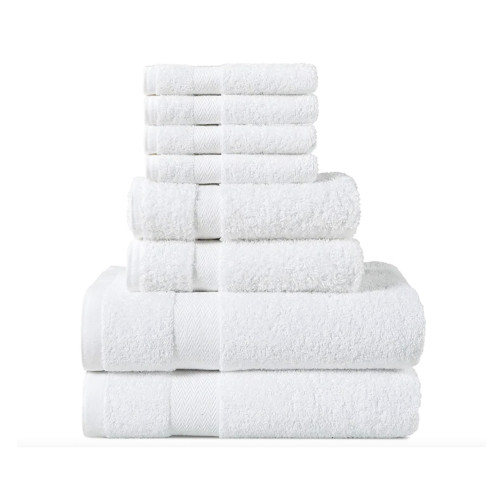 100% Made in Italy Cotton Towel Set – Various Sizes – Soft and Absorbent Sponge, ideal for hotels and b&b