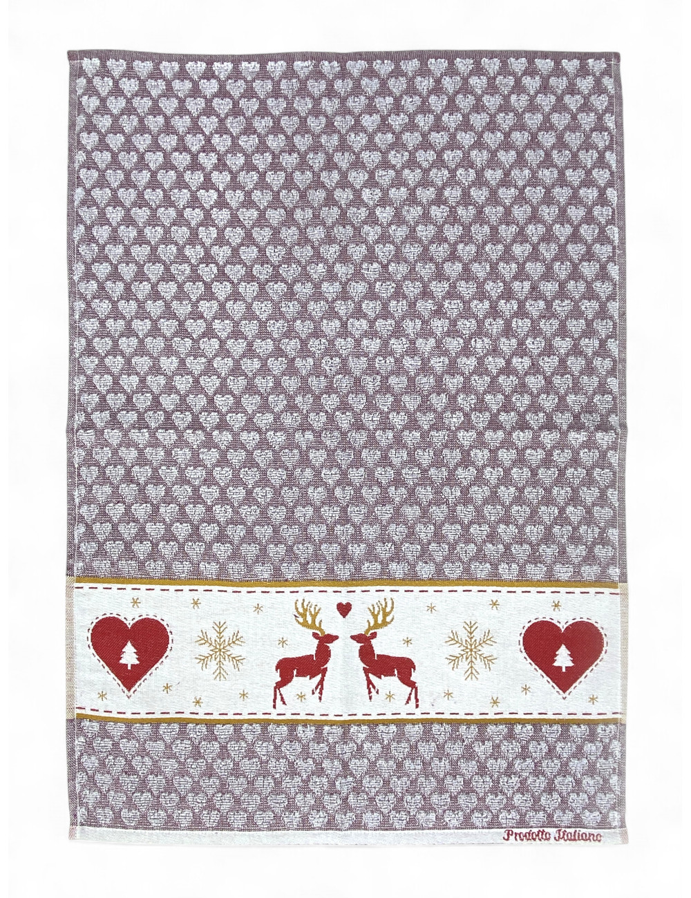 Strofinacci Cucina Cotone Jacquard Natale – Set 6 Made in Italy