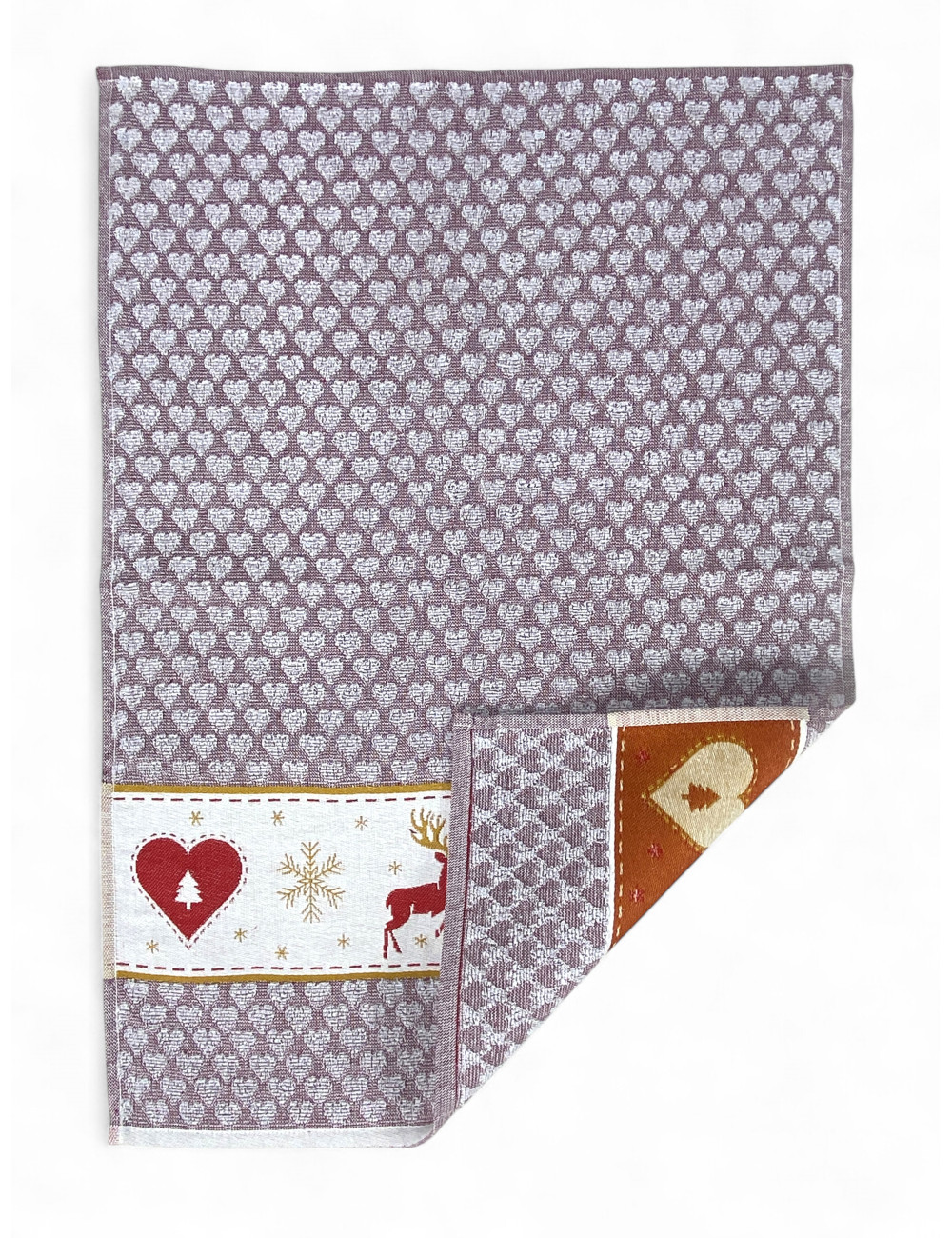 Weihnachts-Küchentücher aus Jacquard-Baumwolle – 6er-Set Made in Italy