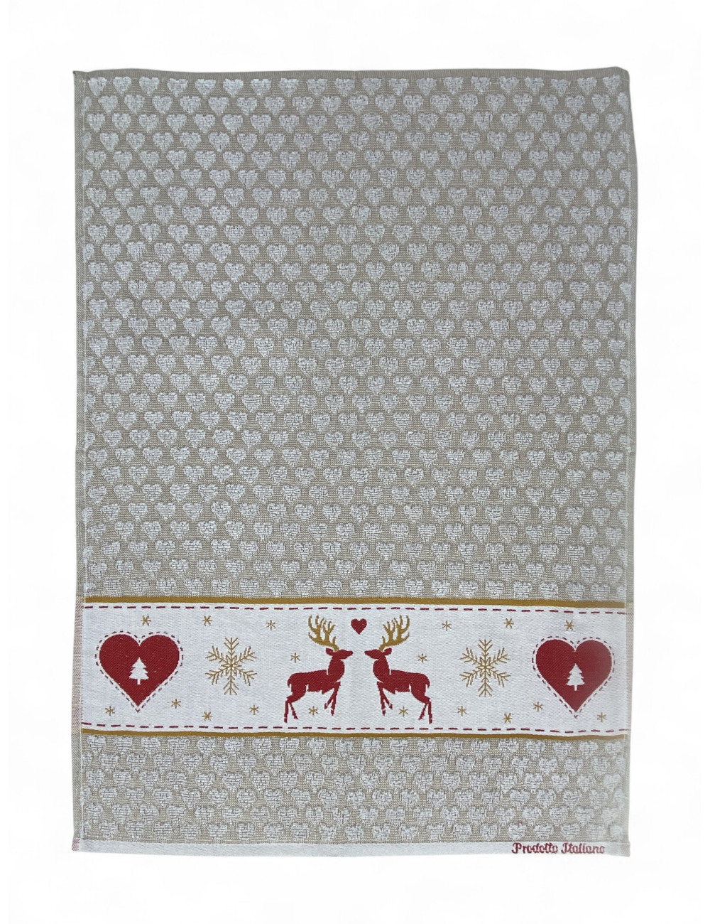 Strofinacci Cucina Cotone Jacquard Natale – Set 6 Made in Italy