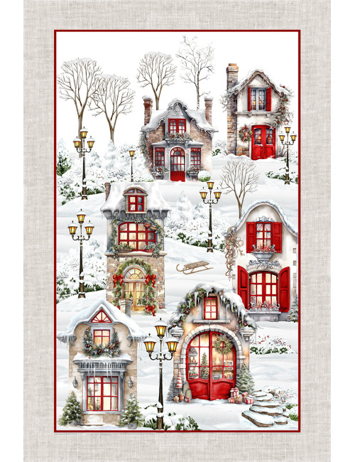 Strofinacci Cucina Natale – Set 5 Pezzi 50x70 cm – Cotone Decorativo Made in Italy